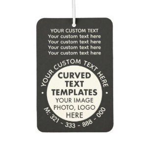 Désodorisant Pour Voiture Logo Promotionnel Voiture NOIRE Air Freshener