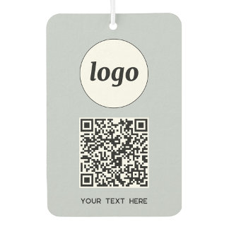 Désodorisant Pour Voiture Logo QR Code Texte Professionnel Promotionnel Poud