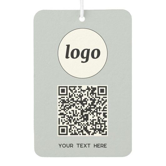 Désodorisant Pour Voiture Logo QR Code Texte Professionnel Promotionnel Poud