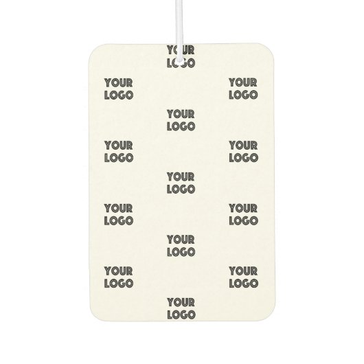 Désodorisant Pour Voiture Logo simple à répéter | Blanc (Devant)