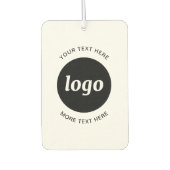 Désodorisant Pour Voiture Logo simple et promotion de l'entreprise textuelle (Devant)