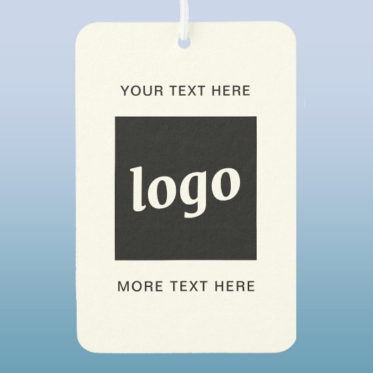 Désodorisant Pour Voiture Logo simple et promotion de l'entreprise textuelle