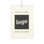 Désodorisant Pour Voiture Logo simple et promotion de l'entreprise textuelle (Devant)