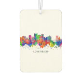 Désodorisant Pour Voiture Long Beach California Skyline (Dos)