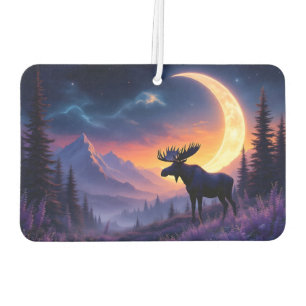 Désodorisant Pour Voiture Loup et orignal croissant de lune lavande coucher