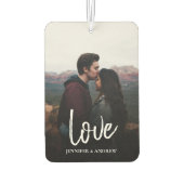 Désodorisant Pour Voiture LOVE Ajouter votre propre photo (Dos)