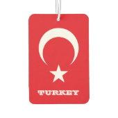 Désodorisant Pour Voiture Love Turquie Car Air Freshener, Drapeau Turc (Dos)