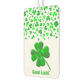 Désodorisant Pour Voiture Lucky Shamrocks Confetti Pattern Personalized (Gauche)
