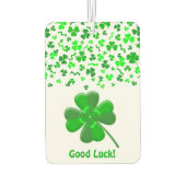 Désodorisant Pour Voiture Lucky Shamrocks Confetti Pattern Personalized (Dos)