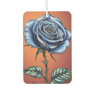 Désodorisant Pour Voiture 🌹 Lueur de Rose Bleue ❄️ Élégante Florale