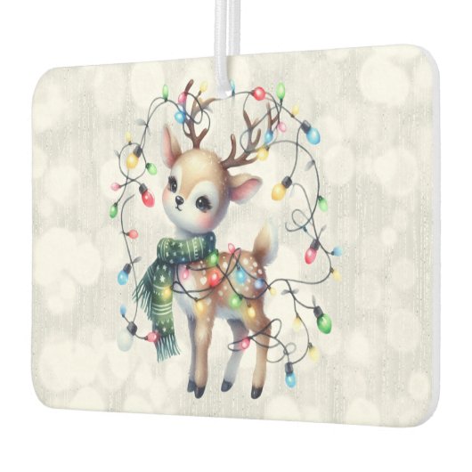 Désodorisant Pour Voiture Lumières de Noël des rennes (Gauche)