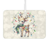 Désodorisant Pour Voiture Lumières de Noël des rennes (Devant)