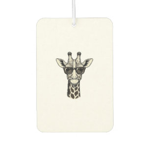 Désodorisant Pour Voiture Lunettes de soleil de girafe cool T-shirt à gravur