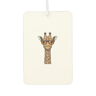 Désodorisant Pour Voiture Lunettes de soleil de girafe cool Vintage gravure 
