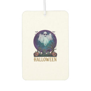 Désodorisant Pour Voiture Lunettes de soleil fantôme Halloween Violet Lune C
