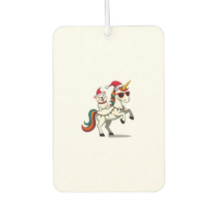 Désodorisant Pour Voiture Lunettes de soleil Poodle Licorne de Noël T-Shir P