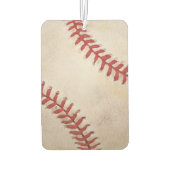 Désodorisant Pour Voiture Macro de baseball avec nom (Dos)