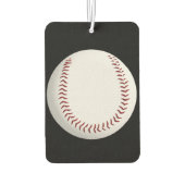 Désodorisant Pour Voiture Macro de baseball avec nom (Dos)