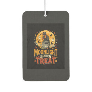Désodorisant Pour Voiture Magie de la Lune du Chat Noir Halloween