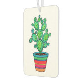 Désodorisant Pour Voiture Magnifique Cactus Aquarelle En Beau Pot (Gauche)