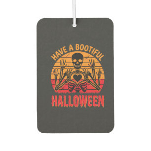 Désodorisant Pour Voiture Magnifique cœur de squelette d'Halloween Rétro Cou