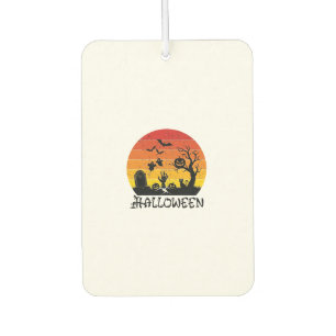Désodorisant Pour Voiture Main de zombie Halloween Pierre tombale Arbre Chat