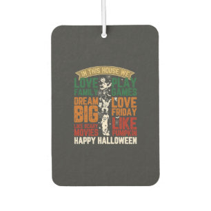 Désodorisant Pour Voiture Maison Joyeux Halloween Monstres Toiles d'araignée