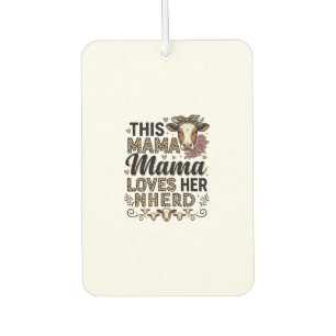 Désodorisant Pour Voiture Mama Aime Son Troupeau Vintage Cow Mom Shirt Desig
