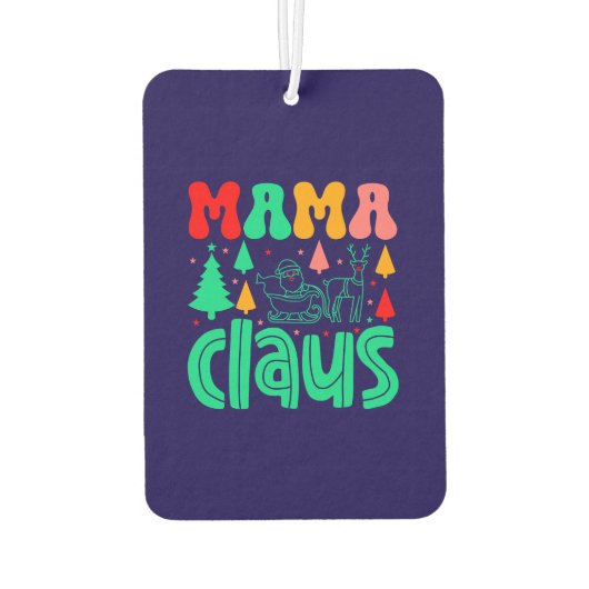 Désodorisant Pour Voiture Mama Claus Christmas Design-60097 (Dos)