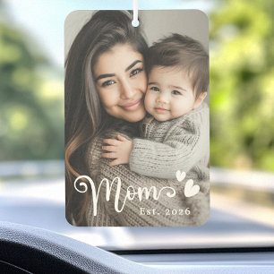 Désodorisant Pour Voiture Maman est année coeurs superposer photo