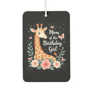 Désodorisant Pour Voiture Maman girafe de la fille de l'anniversaire Famille