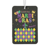 Désodorisant Pour Voiture Mardi Gras Fleur de Lis Rhombus (Dos)