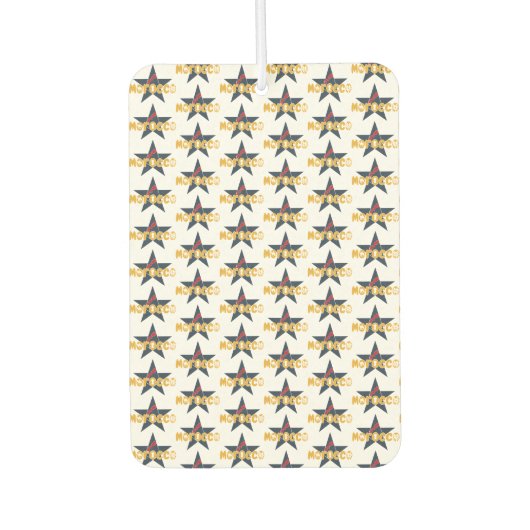 Désodorisant Pour Voiture Maroc : Étoile du patrimoine et de la modernité (Devant)