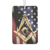Désodorisant Pour Voiture Masonic Minds (Jaune)USA (Dos)
