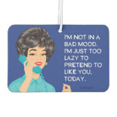 Désodorisant Pour Voiture Mauvaise humeur ! - Drôle (Dos)