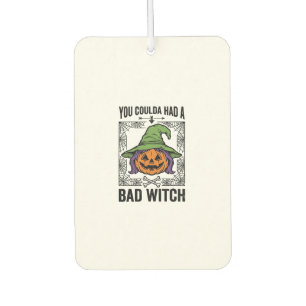 Désodorisant Pour Voiture Méchante Sorcière Drôle de Citrouille d'Halloween