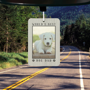 Désodorisant Pour Voiture Meilleur Chien Papa Empreintes de pattes du monde 