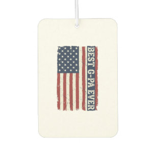 Désodorisant Pour Voiture Meilleur G-PA Ever Drapeau Patriotique Vintage Des