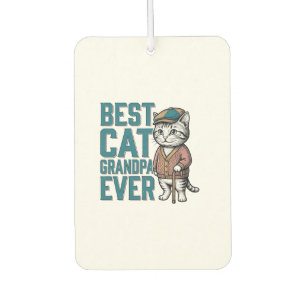 Désodorisant Pour Voiture Meilleur Grand-Père Chat Ever Vintage T-Shirt Gran