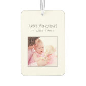 Désodorisant Pour Voiture Meilleur papa 2 photo sur mesure (Dos)