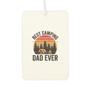 Désodorisant Pour Voiture Meilleur Papa de Camping Vintage Design de Camping