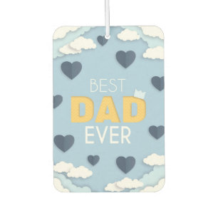 Désodorisant Pour Voiture Meilleur papa jamais mignonne Fête des pères