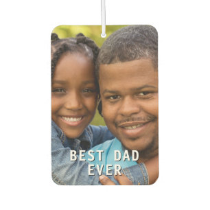 Désodorisant Pour Voiture Meilleur papa Jamais Photo personnalisée Voiture C