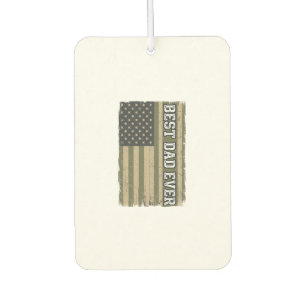 Désodorisant Pour Voiture Meilleur Papa Patriote Drapeau Vintage Chemise Pap