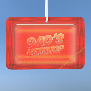 Désodorisant Pour Voiture Meilleur papa's Ketchup Funny Red Car Air Freshene