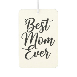Désodorisant Pour Voiture Meilleure Maman Ever 1 Photo personnalisée Noir Bl