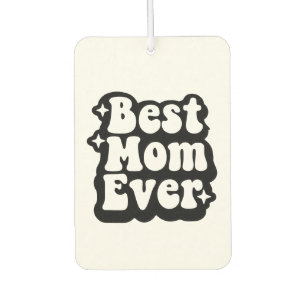 Désodorisant Pour Voiture Meilleure Maman Ever 1 Photo Personnalisée Rétro G