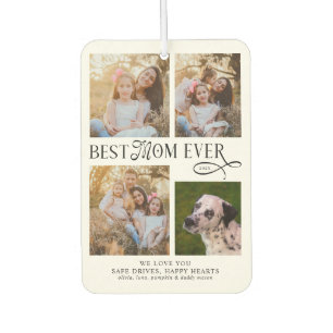 Désodorisant Pour Voiture Meilleure Maman Ever 4 Photos Cadeaux Fête des Mèr