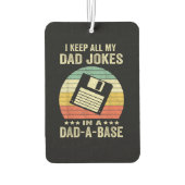 Désodorisant Pour Voiture Mens Funny dad Jokes in dad-a-Base (Dos)