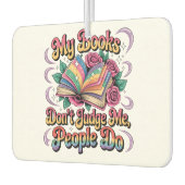 Désodorisant Pour Voiture Mes livres ne me jugent pas... (Gauche)